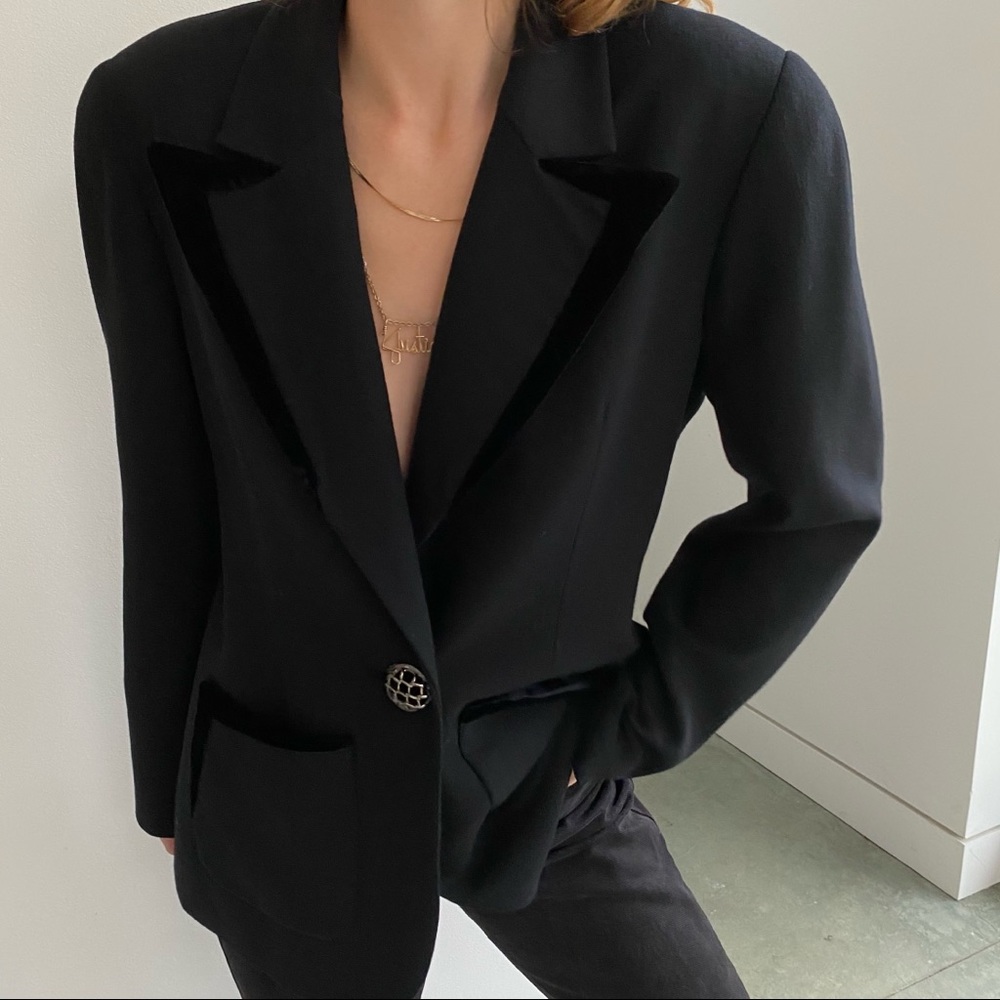 Vintage Black Carlisle Blazer - Size 12 (EUC)